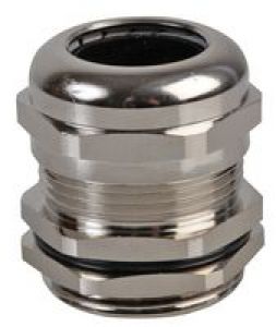 NIKEL PLATED BRASS CABLE GLAND PG19